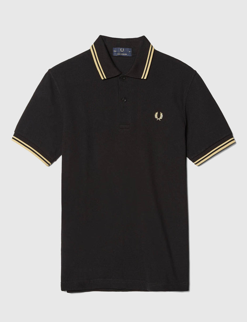 Fred Perry Twin Tipped Polo Shirt - Black