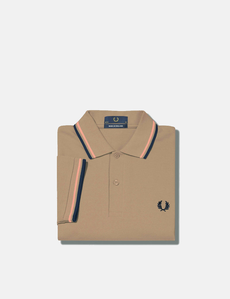 Fred Perry Re-issues Twin Tipped Polo Shirt - Sage Green