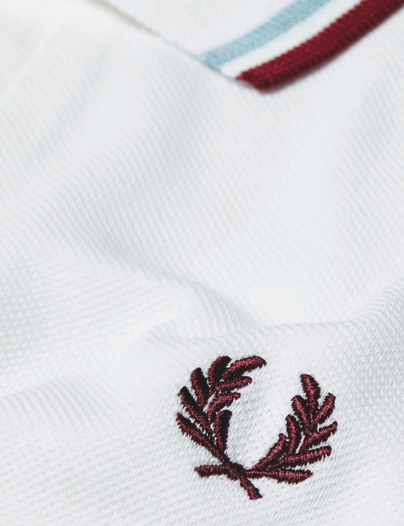 Fred Perry Twin Tipped Polo Shirt - White