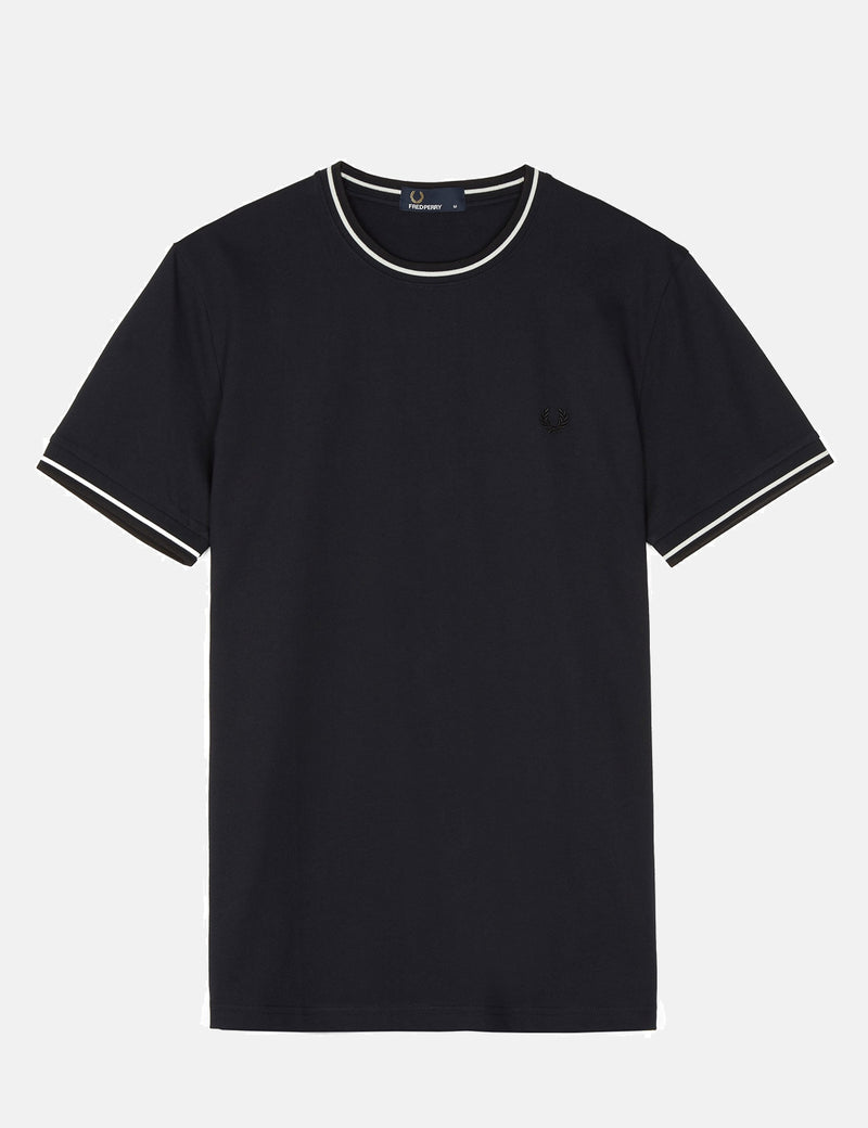 Fred Perry Twin Tipped T-Shirt - Navy Blue