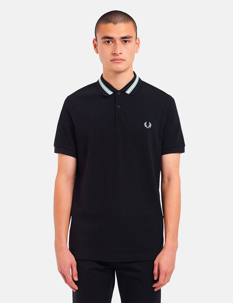 Polo Fred Perry Tramline Tipped - Noir
