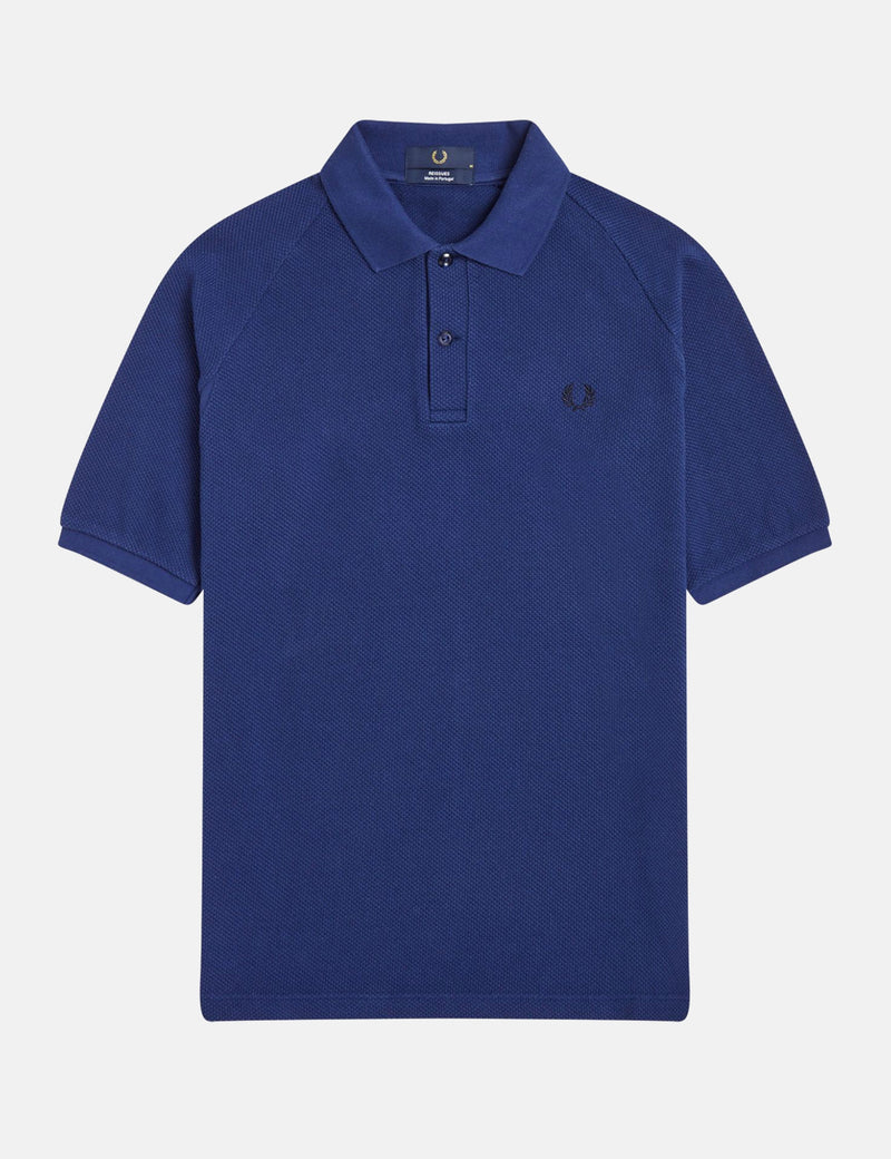 Fred Perry Reissues Mesh-Piqué-Poloshirt - French Navy