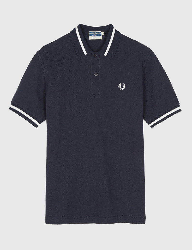 Fred Perry Single Tipped Polo Shirt - Navy