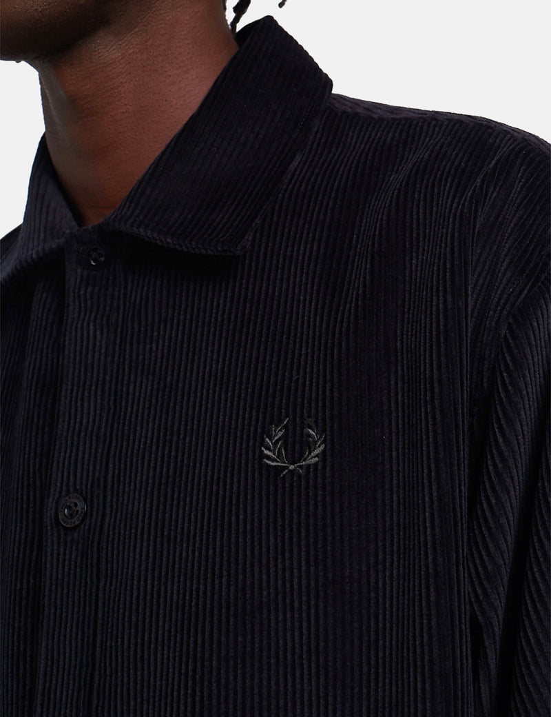 Surchemise en velours côtelé Fred Perry - Noir