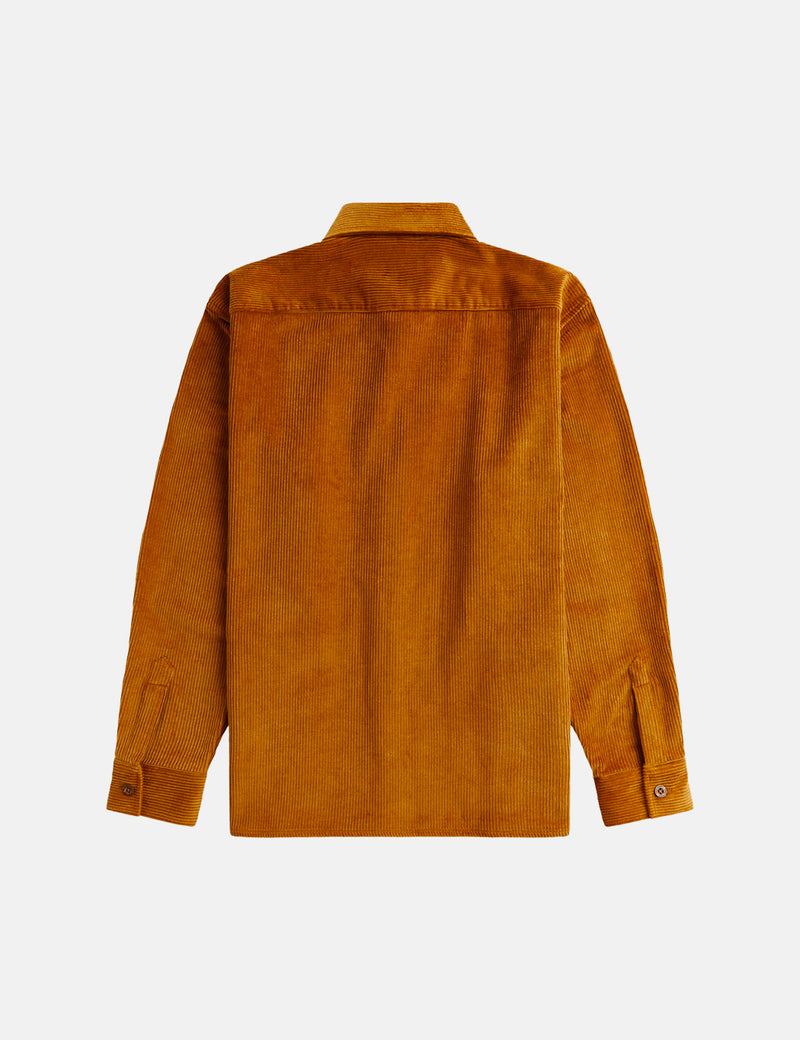 Surchemise en velours côtelé Fred Perry - Caramel foncé