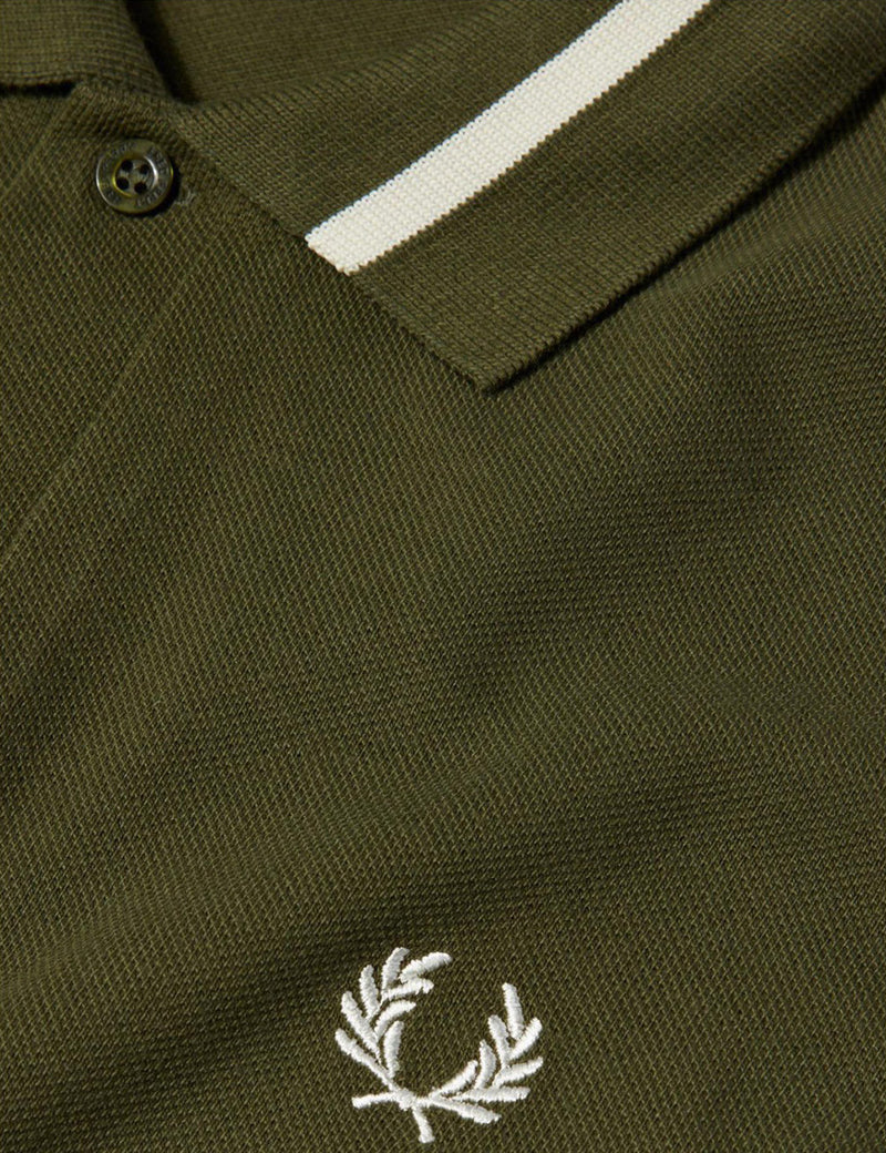Fred Perry Single Tipped Polo Shirt - Thorn Green