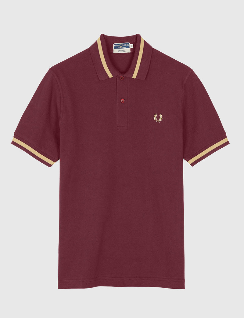 Fred Perry Single Tipped Polo Shirt - Aubergine