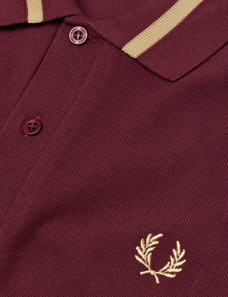 Fred Perry Single Tipped Polo Shirt - Aubergine