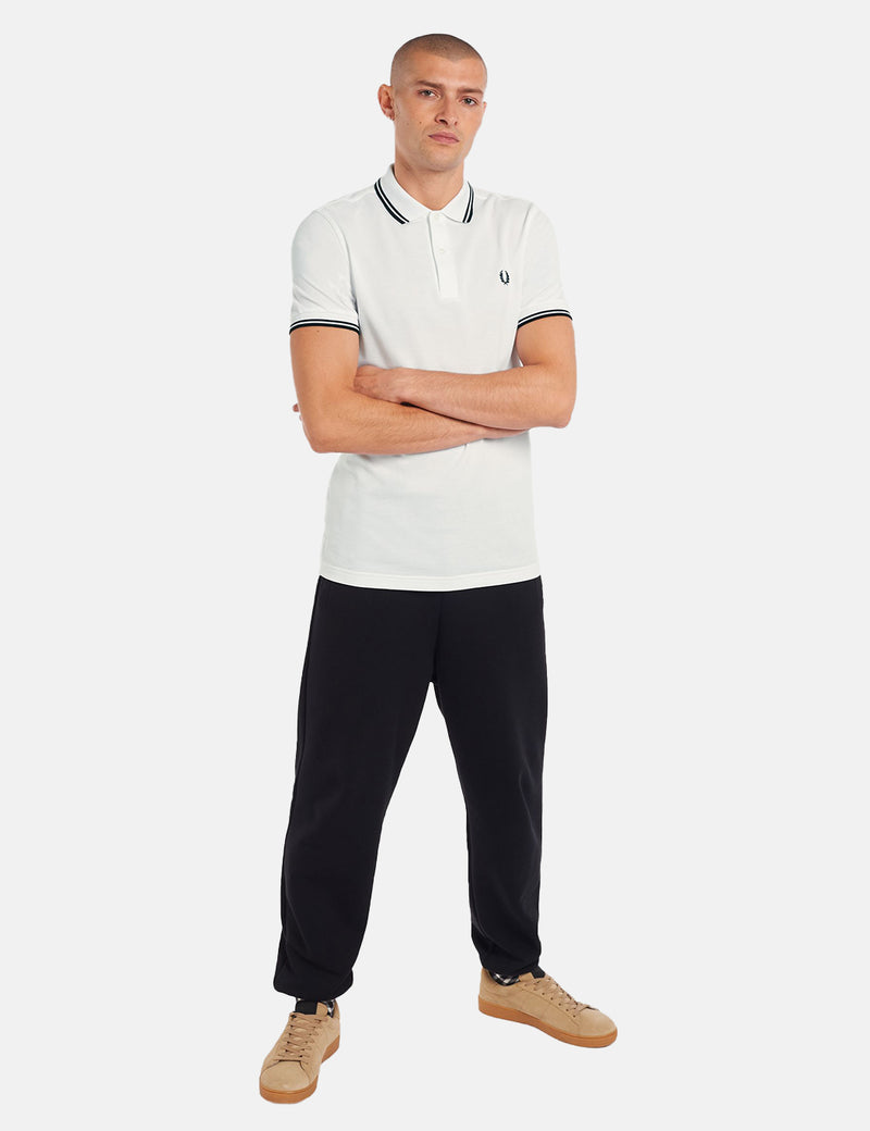 Polo Fred Perry Twin Tipped - Blanc
