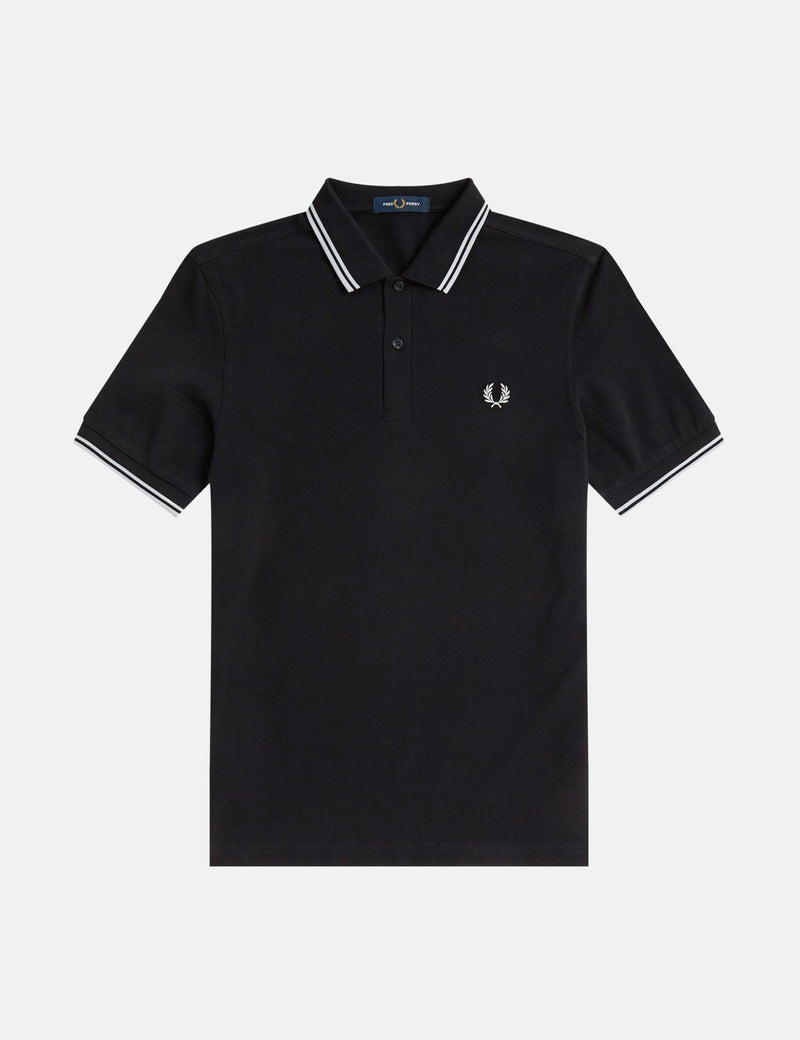 Fred Perry Twin Tipped Polo Shirt - Black