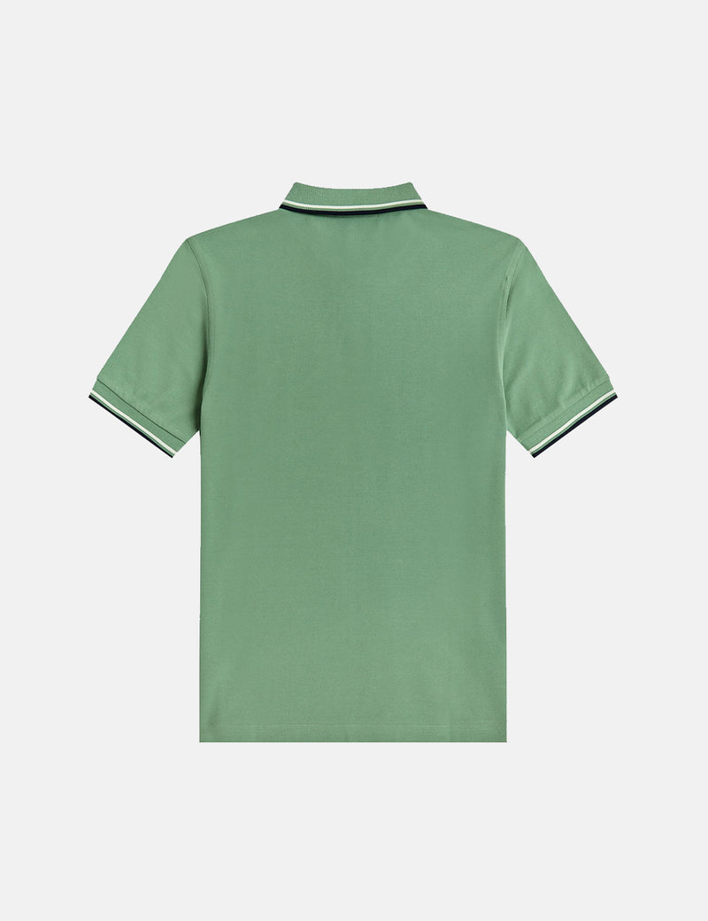 Polo Fred Perry à double liseré - Pistache