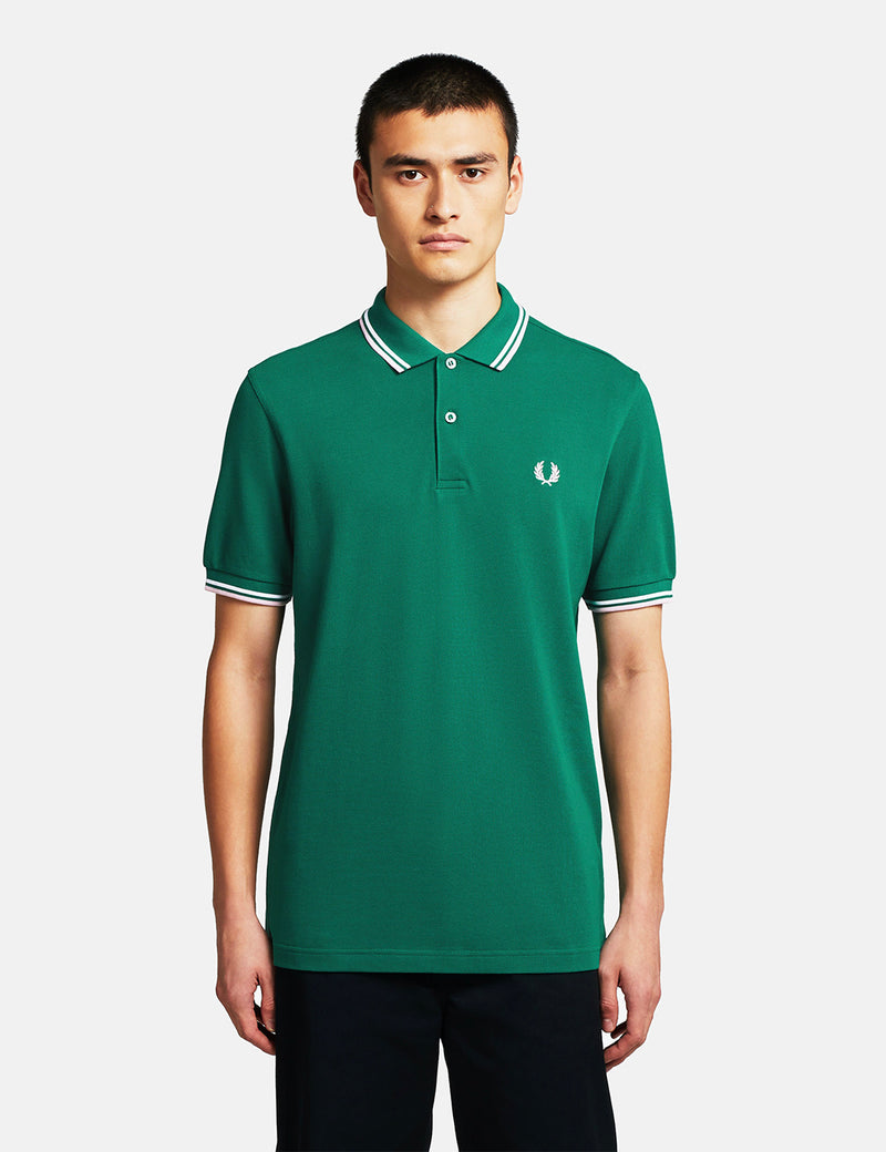 Polo Fred Perry Twin Tipped - Raf Green