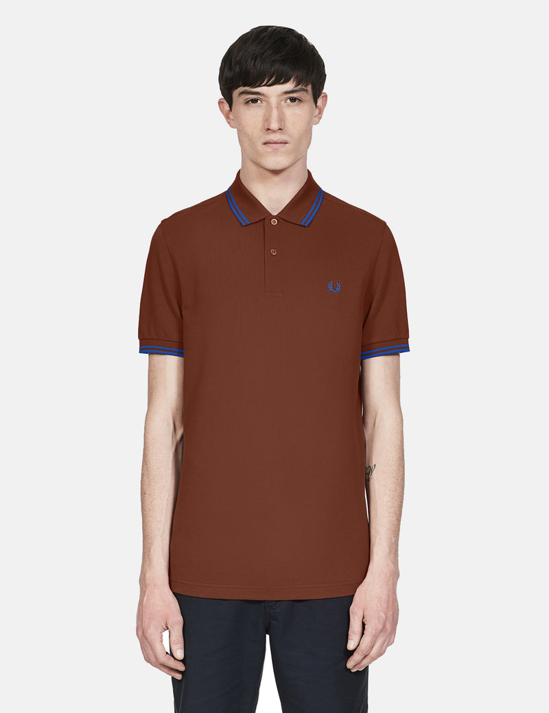 Polo Fred Perry Twin Tipped - Root Beer Brown