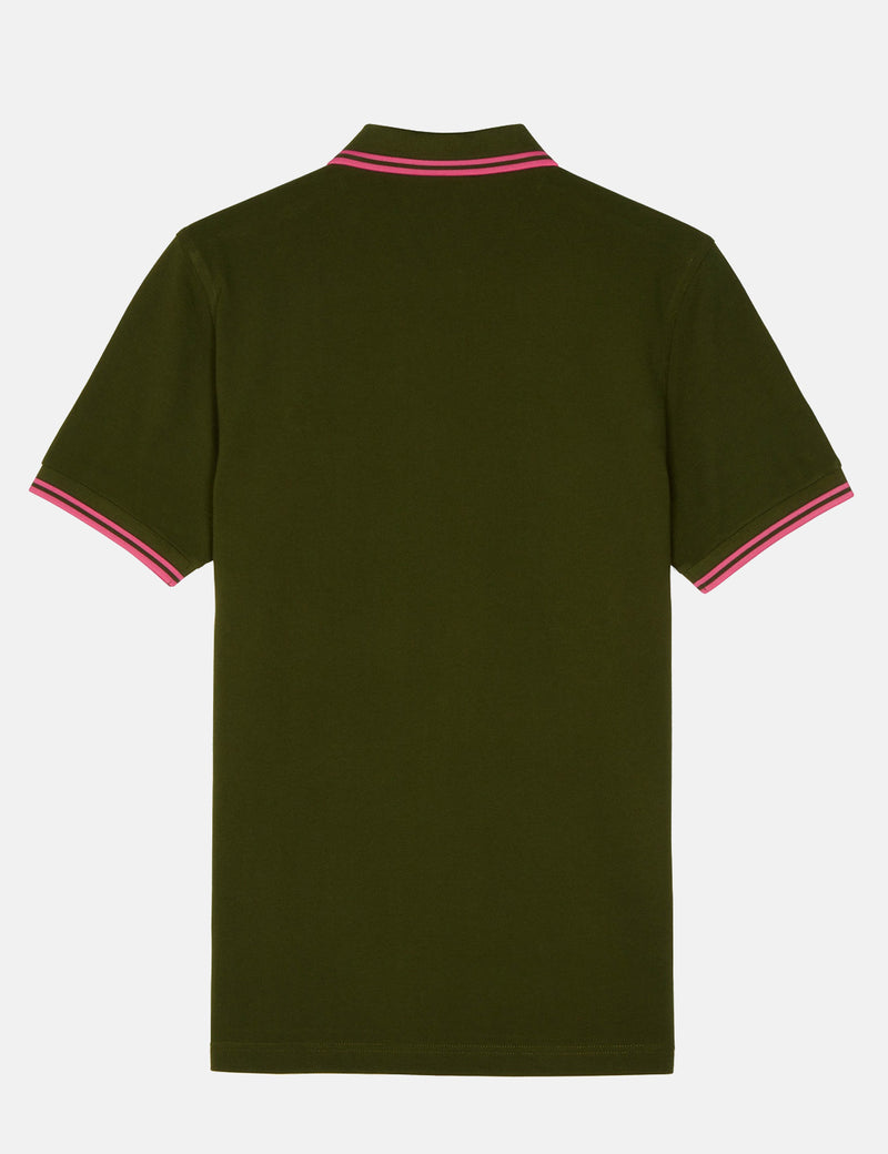 Fred Perry Twin Tipped Polo Shirt - Rifle Green