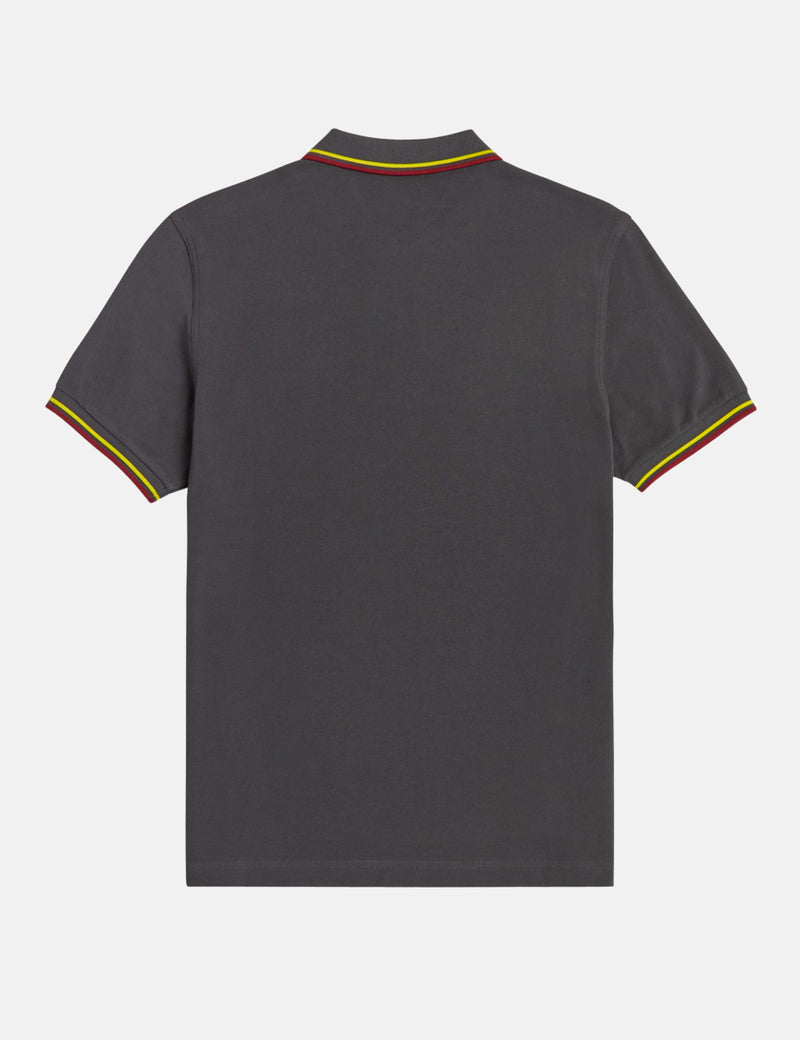 Polo Fred Perry Twin Tipped - Gunmetal Grey