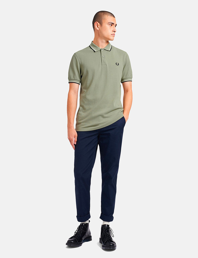 Fred Perry Twin Tipped Polo Shirt - Seagrass