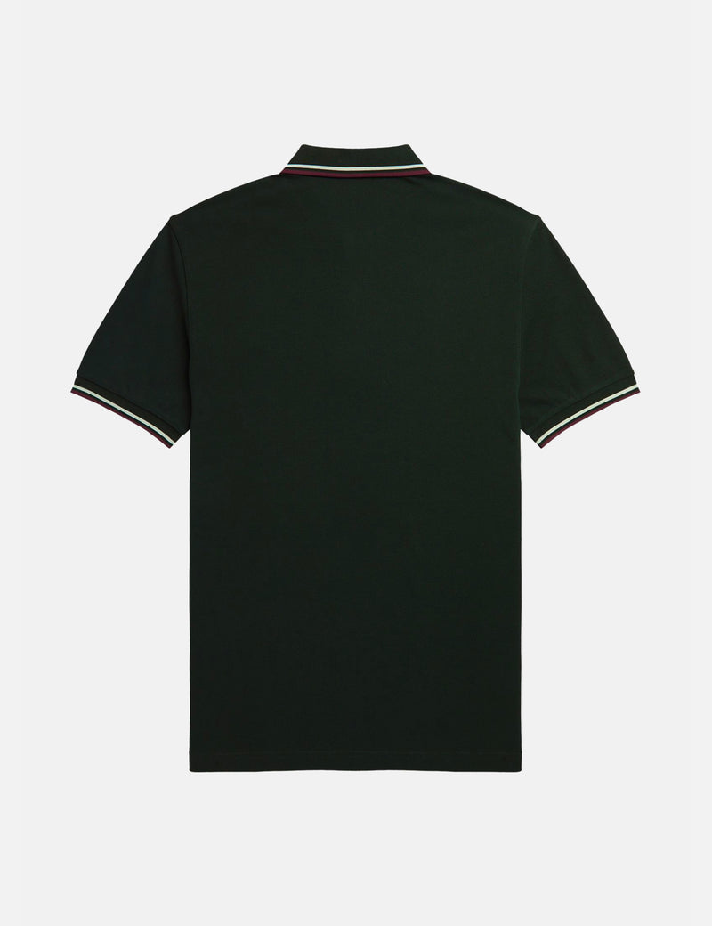 Fred Perry Twin Tipped Polo Shirt - Night Green