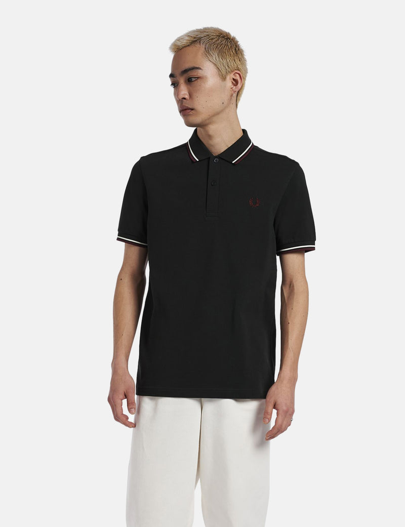 Fred Perry Twin Tipped Polo Shirt - Night Green