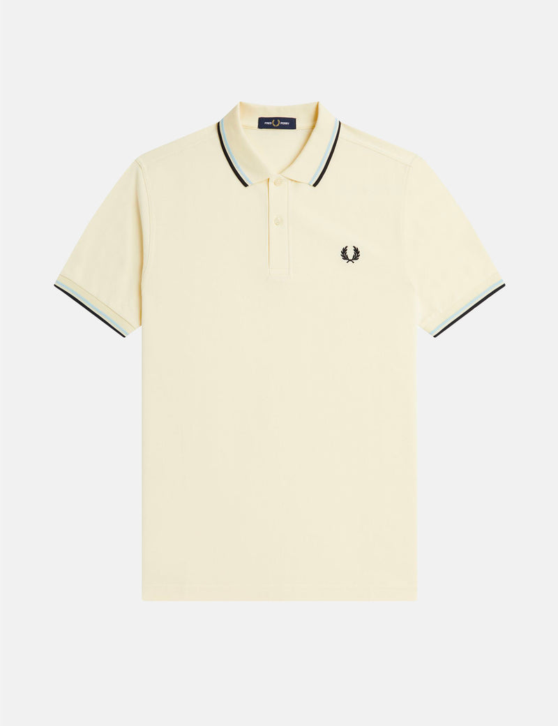 Fred Perry Twin Tipped Polo Shirt - Ice Cream