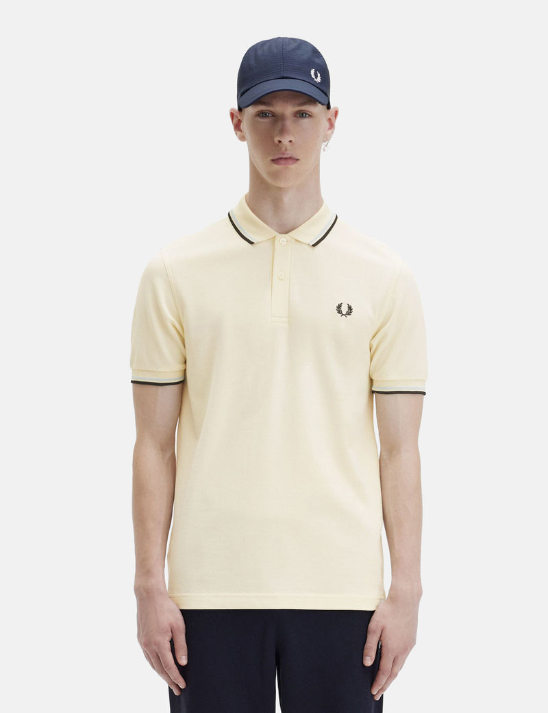 Fred Perry Twin Tipped Polo Shirt - Ice Cream