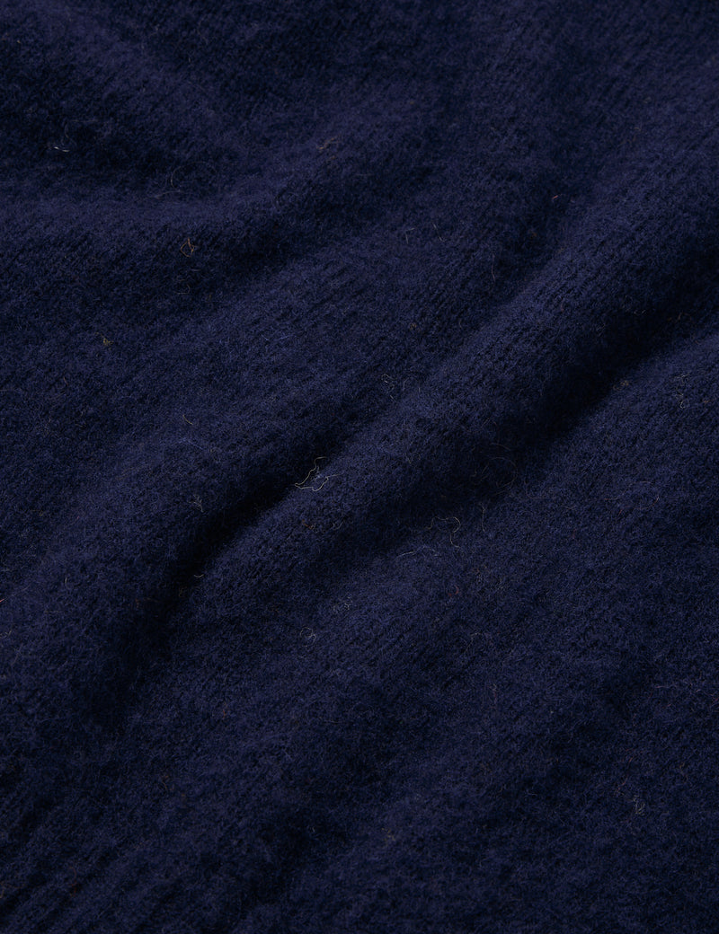 Bhode Supersoft Lambswool Jumper (Made in Scotland) - New Navy Blue