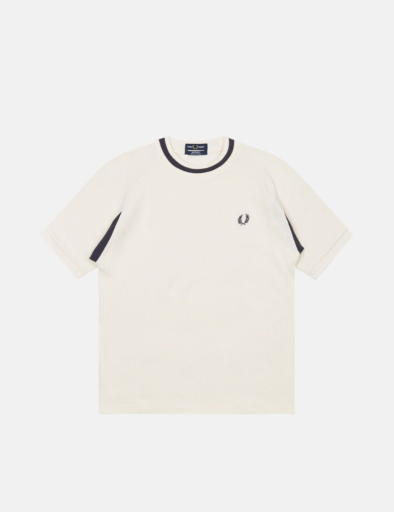 Chemise Fred Perry Re-issues Mesh Pique - Ecru