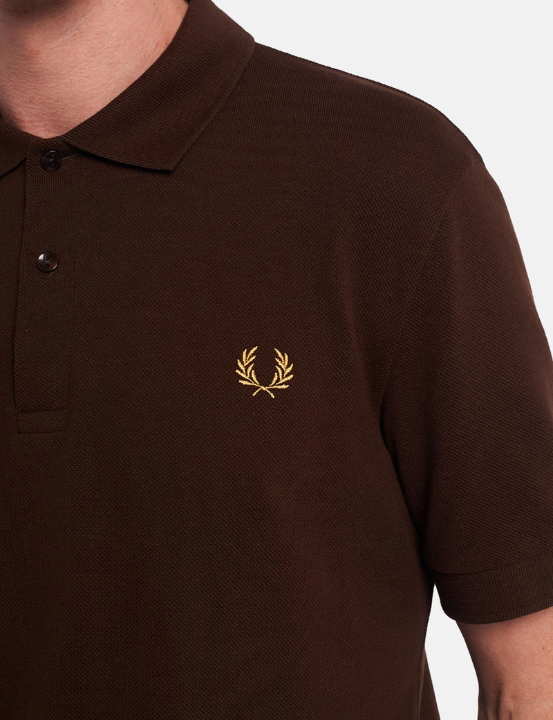 Fred Perry Re-issues Pique Shirt - Rich Brown