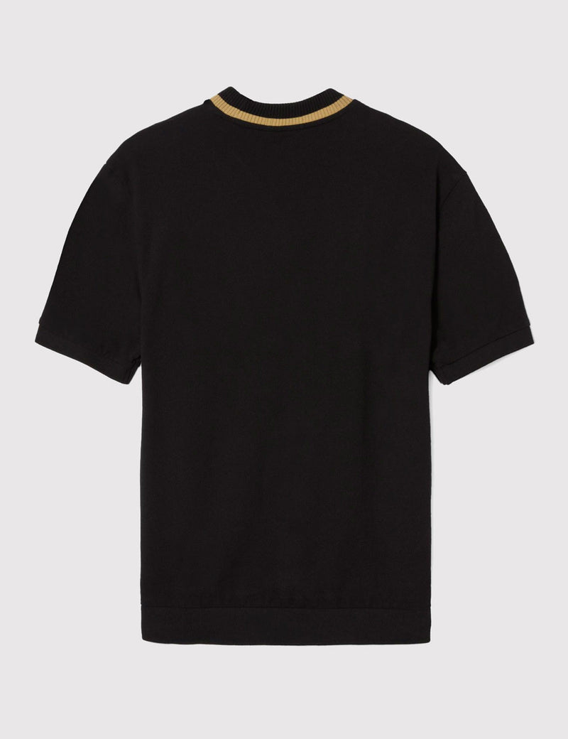 T-Shirt Fred Perry Crew Neck Pique - Noir