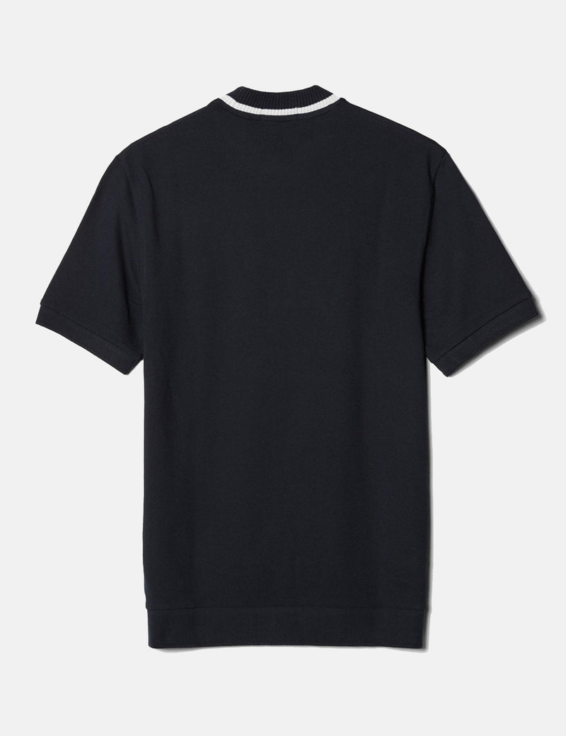 T-Shirt à Col Rond En Piqué Fred Perry - Navy