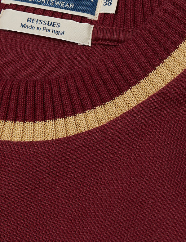 T-Shirt Piqué Col Rond Fred Perry - Aubergine