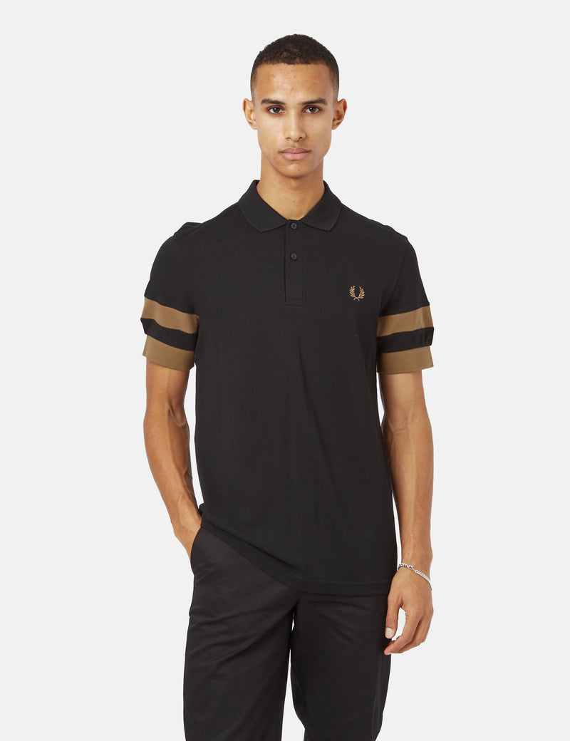 Fred Perry Bold Tipped Polo Shirt - Black