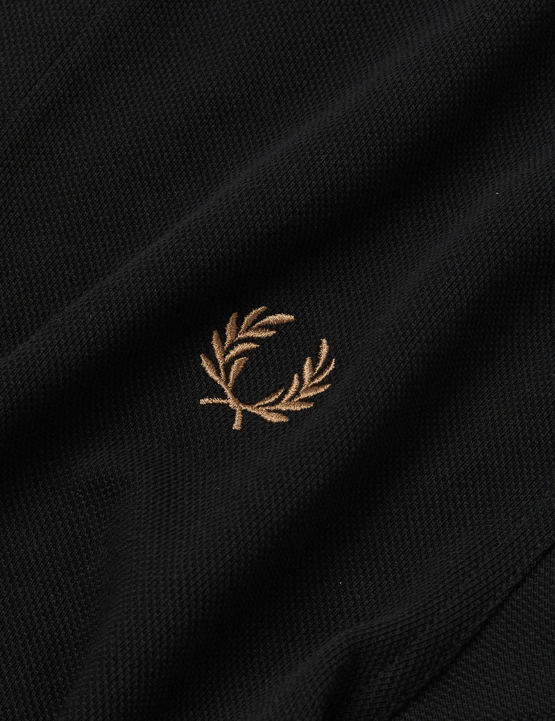 Fred Perry Bold Tipped Polo Shirt - Black