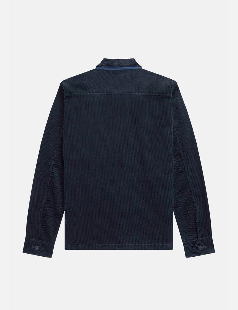 Fred Perry Overshirt (Cord) - Navy Blue