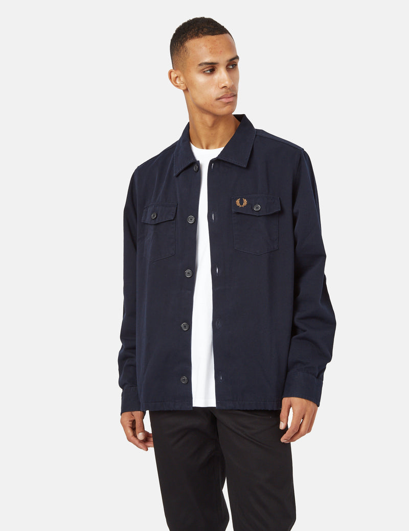 Surchemise Fred Perry Twill - Bleu Marine