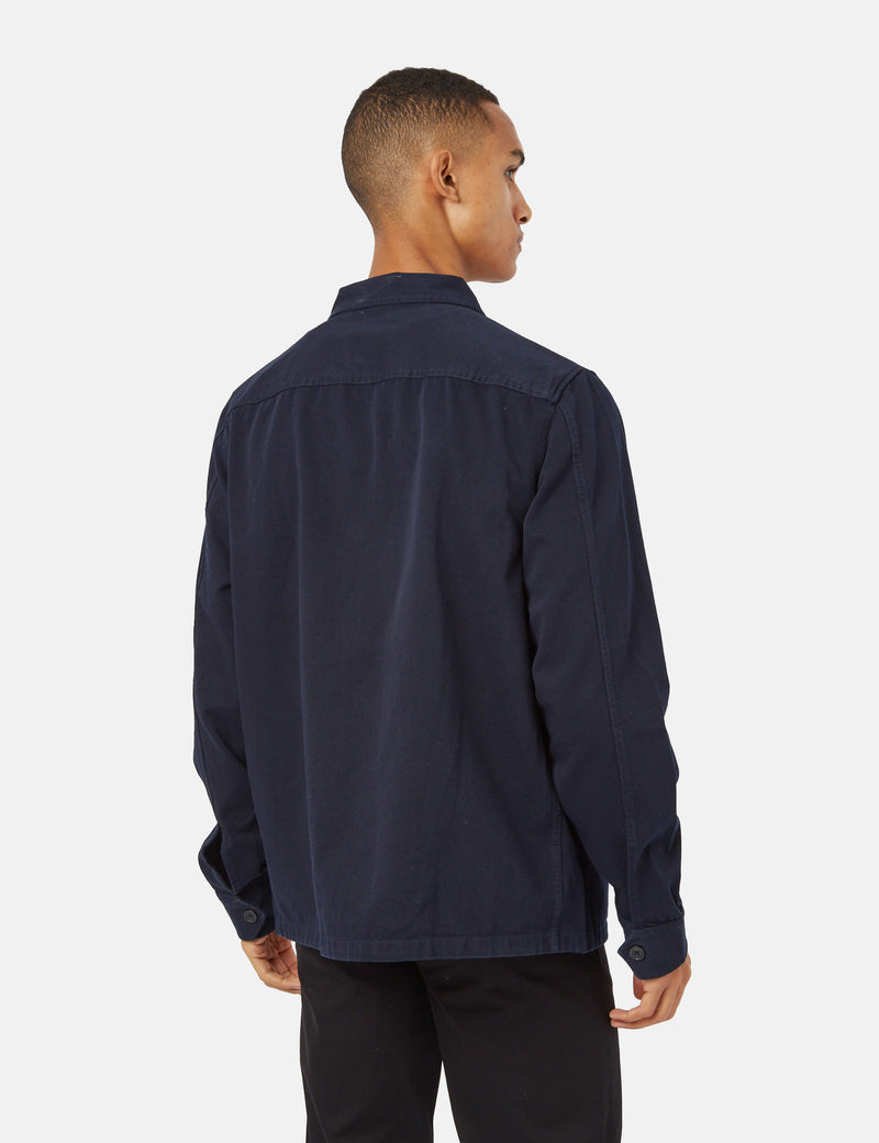 Fred Perry Twill Overshirt - Navy Blue I Urban Excess. – URBAN EXCESS