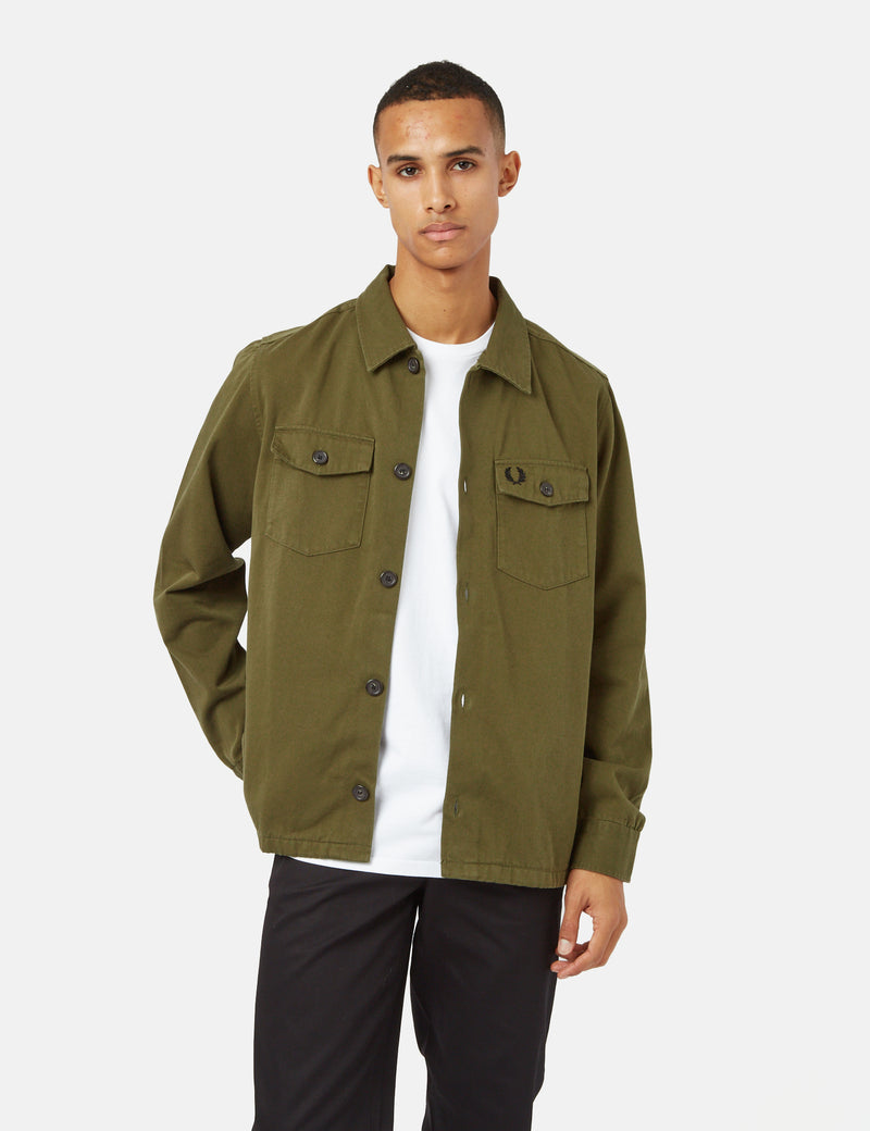 Surchemise Fred Perry Twill - Uniform Green