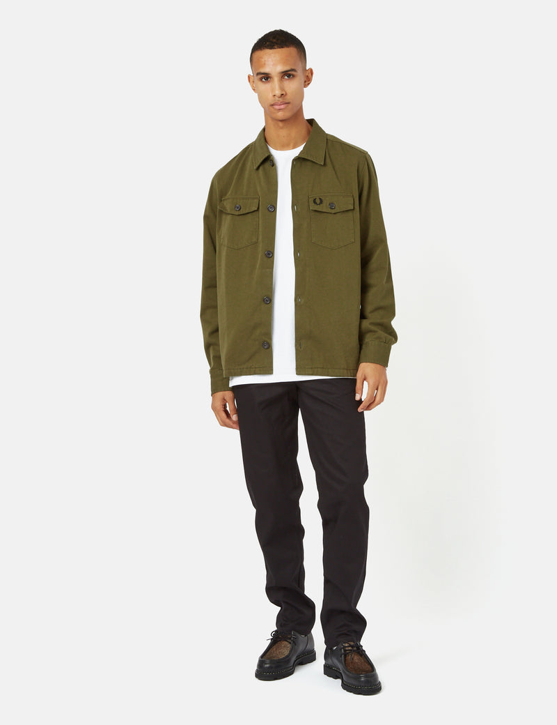 Surchemise Fred Perry Twill - Uniform Green