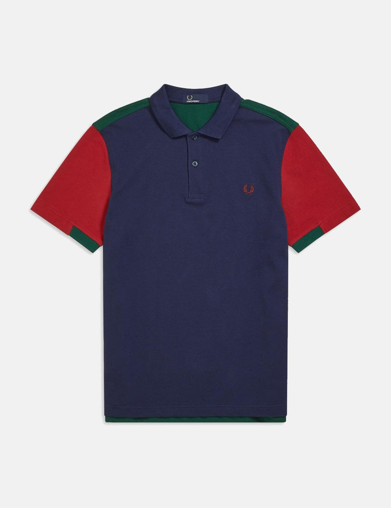 Polo Fred Perry Bold Cuff Insert - Carbon Blue