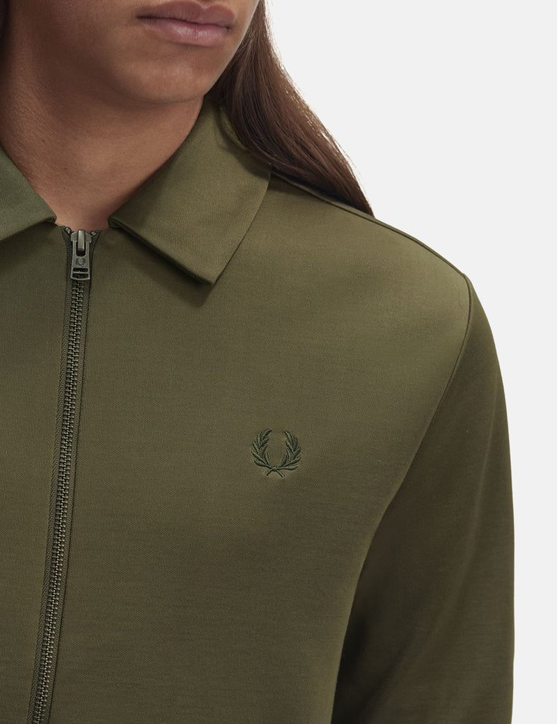 Fred Perry Track Jacket - Uniform Green