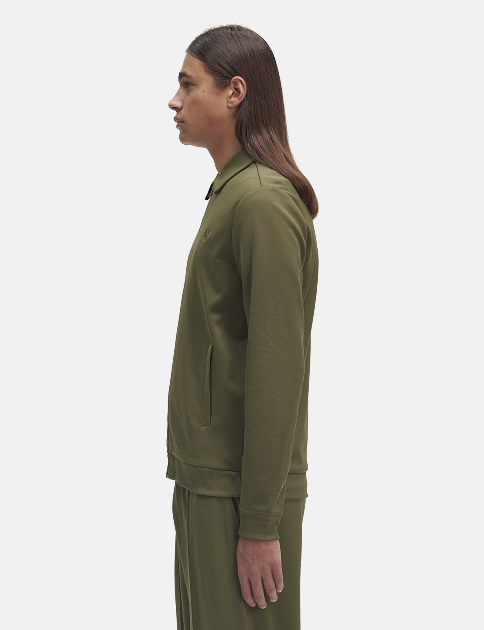 Fred Perry Track Jacket - Uniform Green I Urban Excess. – URBAN EXCESS
