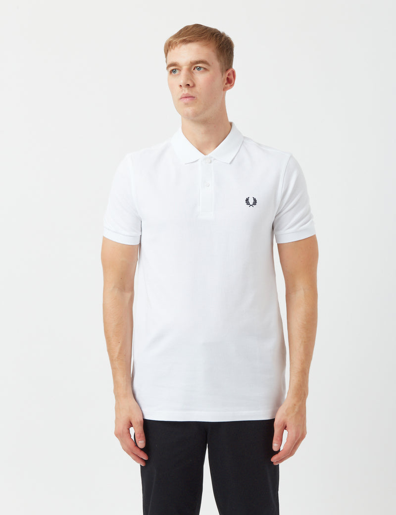 Fred Perry Plain Fred Perry Shirt - White