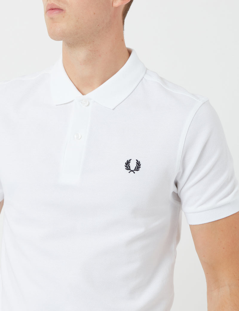 Fred Perry Einfarbiges Fred Perry Hemd - Weiß