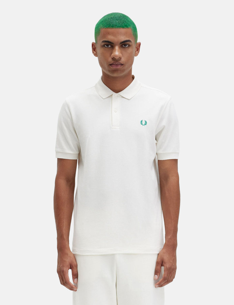 Fred Perry Plain Fred Perry Shirt - Ecru