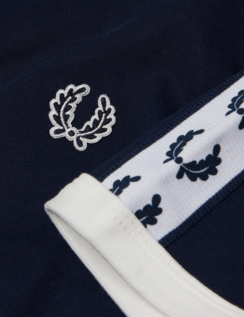 Fred Perry Taped Ringer T-Shirt - Carbon Blue
