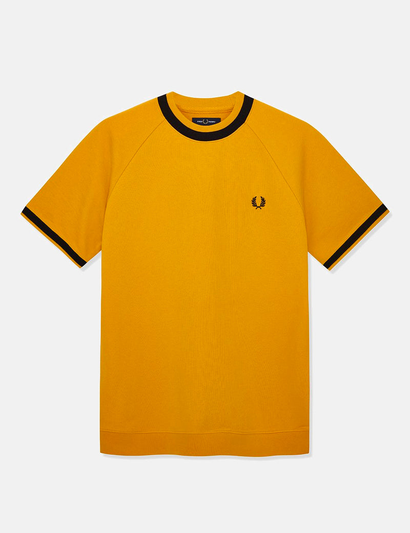 Fred Perry Raglan Sweat Top T-shirt - Gold