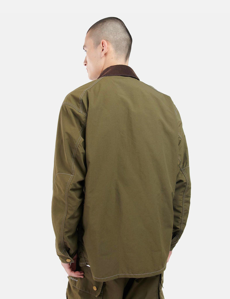 Barbour x And Wander Pivot Jacket - Olive Green
