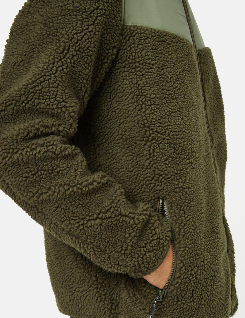 Barbour Axis Fleece Jacket - Olive Green I Urban Excess. – URBAN EXCESS