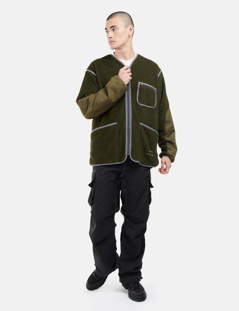 Barbourx アンド ワンダー フリース - オリーブ グリーン I アーバン 