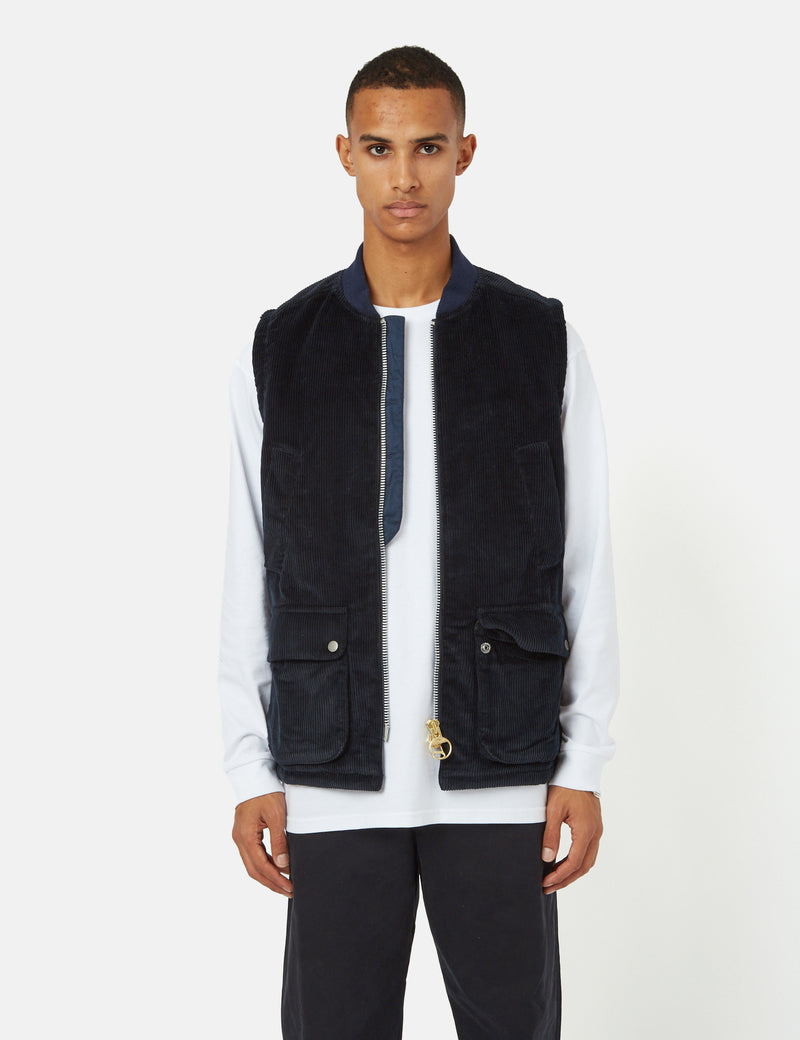 Barbour Westmorland Gilet (Cord) - Navy Blue