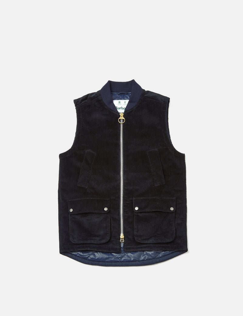 Barbour Westmorland Gilet (Cord) - Navy Blue